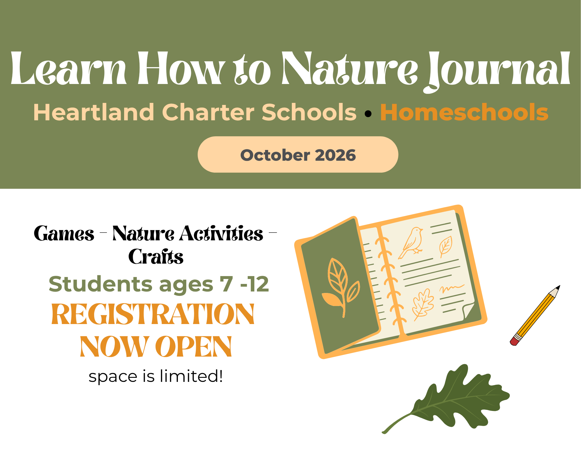 Homeschool Nature Journaling Class